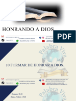 Honrando A Dios.