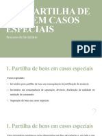 VII - PARTILHA DE BENS EM CASOS ESPECIAIS