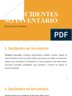 III - INCIDENTES NO INVENTÁRIO