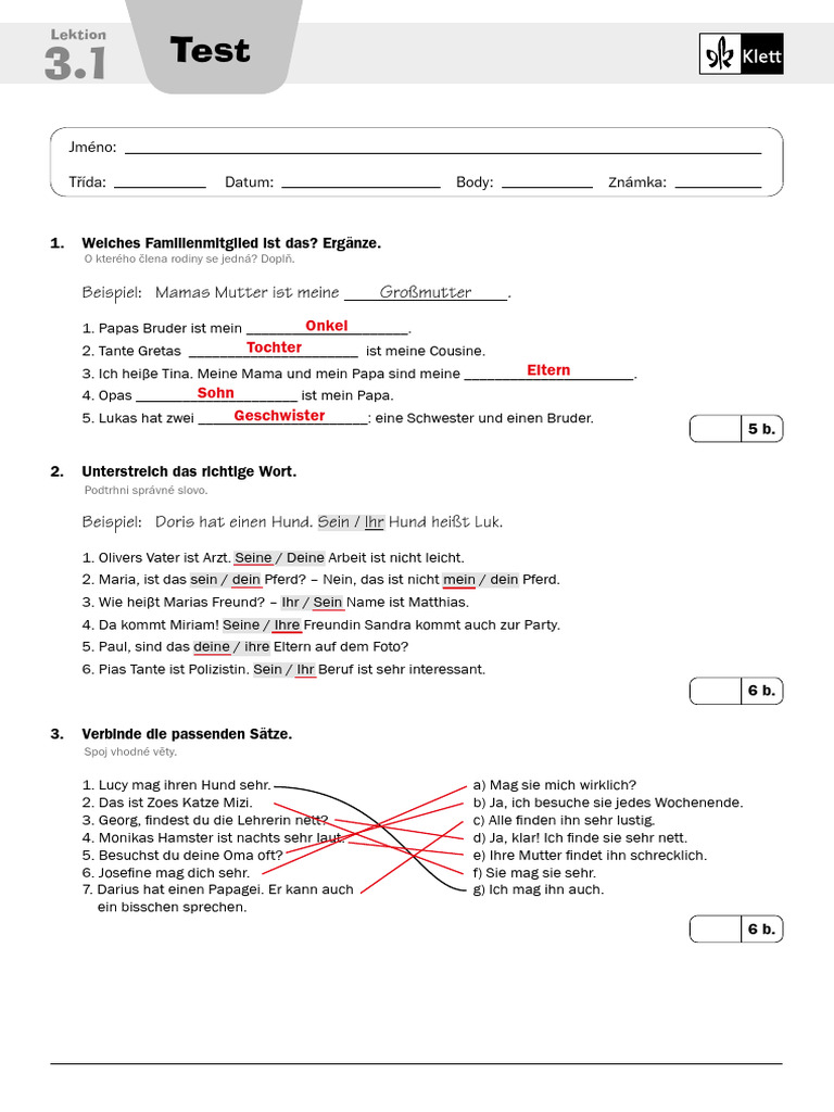 Test 3.1 Reseni 025542 | PDF