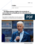 Joe Biden Plantea Triplicar Los Aranceles Al Acero Chino en Su Batalla Por La Reelección en Las Presidenciales - Elecciones USA - EL PAÍS