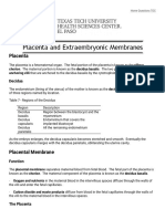 Placenta and Extraembryonic Membranes