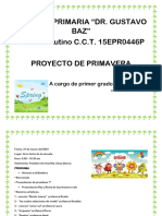 Proyecto de Primavera PRIMER GRADO