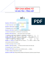 Bài tập chia động từ - PREP.VN sưu tầm