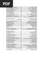 Finance English Arabic Terminologies