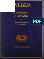 (Paperbacks) Max Weber - Economia e Società. Teoria Delle Categorie Sociologiche. Vol. 1-Edizioni Di Comunità (1995)