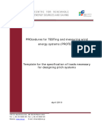 PRO TEST-Template Specification of Loads For Pitch Systems D4