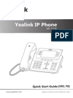 Yealink SIP-T27P Quick Start Guide V81 70