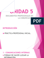 Unidad 5. Documentos Profesionales en La Comunicación