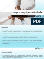 Grupos e Equipes de Trabalho