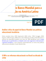 Políticas Do Banco Mundial para A Educação Na América Latina