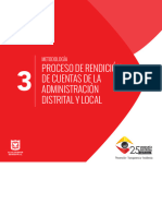 Metodología para El Proceso de Rendición de Cuentas de La Administración Distrital 2018