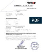 TAQUIMETRO - CERTIFICADO DE CALIBRACION-ET-02-1147