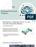 Innovative Water Recycling in Hydrogen-Powered Vehicles