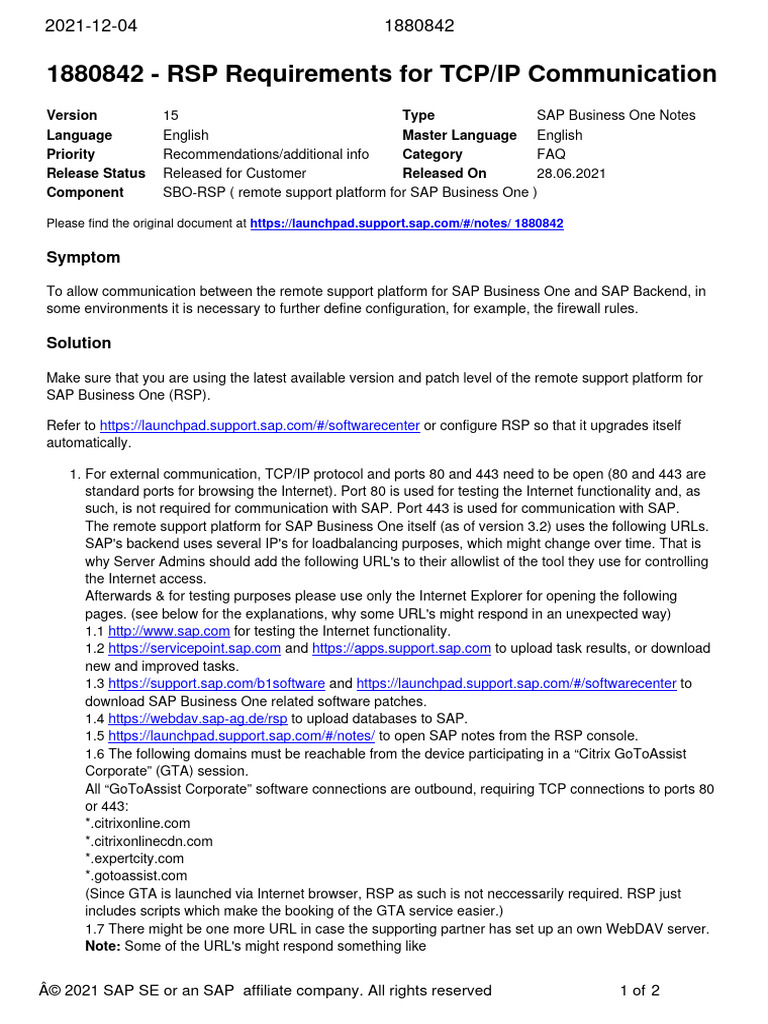 RSP Prerequestiate | PDF | Port (Computer Networking) | Internet