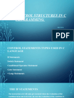 Control Structures in C Programming