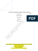 Nurs FPX 4030 Assessment 2 Determining The Credibility of Evidence and Resources