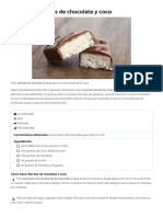 Barritas de Chocolate y Coco - Recetasgratis.net