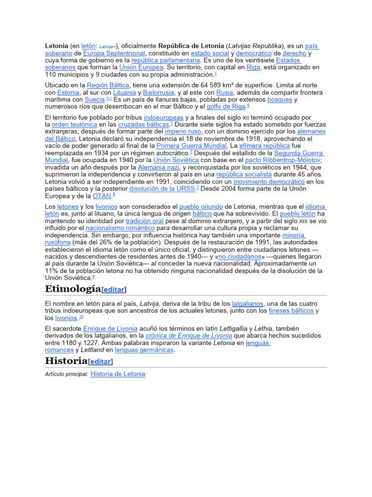 Historia y cultura de Letonia | PDF | Letonia | Europa