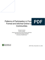 Patterns of Participation in Formal, Non-Formal, and Informal Online Learning Environments