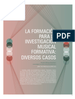 La Formación para La Investigación Musical - Formativa