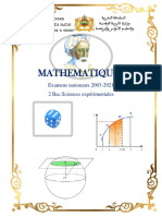 Examens Maths Bac 2003-2022