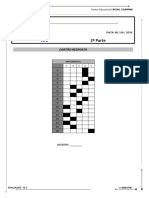 Cartão Resposta - 06.04 2 Parte - 2 SÉRIE