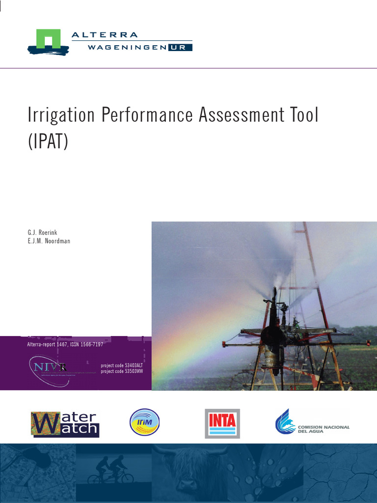 Irrigation Performance Assessment Tool (IPAT) | PDF | Remote Sensing ...