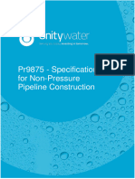 Pr9875 - Specification for Non-Pressure Pipeline Construction