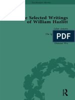 The Selected Writings of William Hazlitt. Liber Amoris. The Spirit of The Age. Edited by Duncan Wu