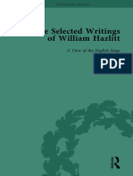 The Selected Writings of William Hazlitt. a View of the English Stage. Edited by Duncan Wu