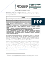 Autorización Tratamiento de Datos TEXCOMERCIAL