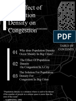 The Effect of Population Density On Congestion