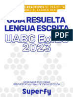Guía Resuelta UABC ExIES 2023 Lengua Escrita - Docx 2