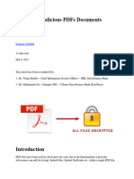Analyzing Malicious PDFs Documents