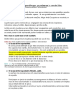 los beneficios que debemos asegurar en la casa Dios.