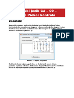 DateTime Picker Kontrola