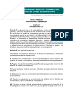 LEY DE TRANSPARENCIA Y ACCESO A LA INFORMACIÓN...QUINTANA ROO