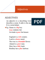 Adjectives