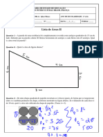 Lista - Areas II - 2º Ano - 2023