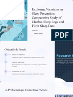 Exploring Variations in Sleep Perception Comparative Study of Chatbot Sleep Logs and Fitbit Sleep Da