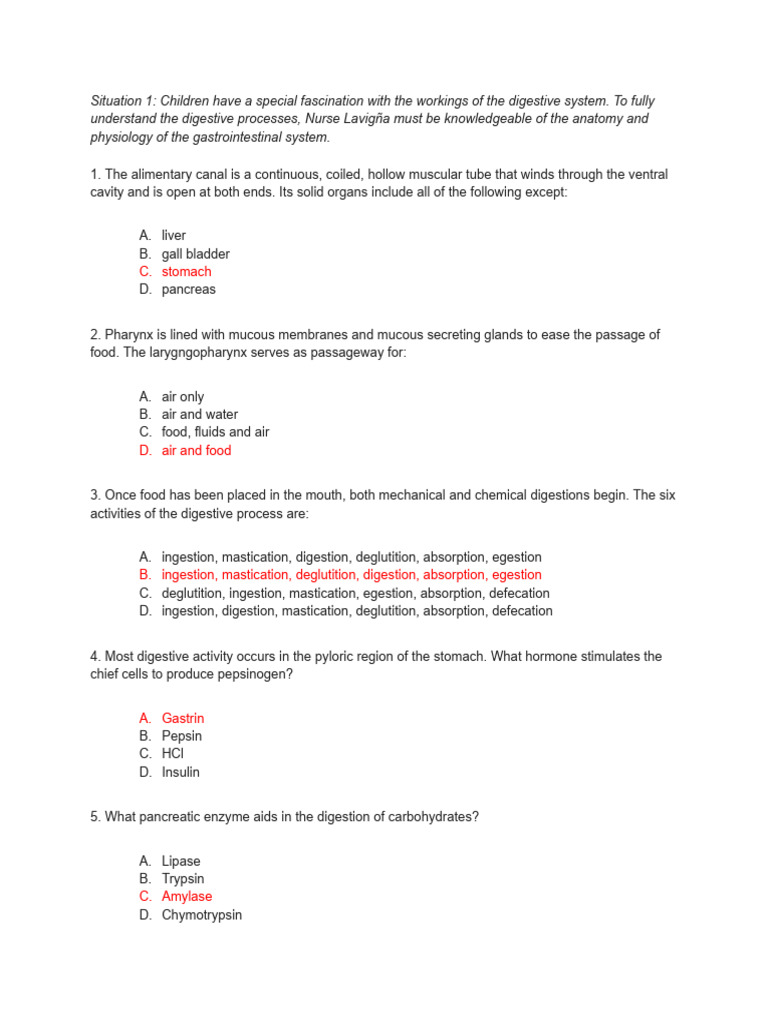MS Reviewer | PDF | Digestion | Human Digestive System