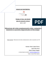 Alteraciones Del Cortex Somatosensorial y Dolor Fibromial