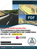 Ochure - Plataformas & Explanaciones y Diseño Geometrico de Carreteras en Civil 3D