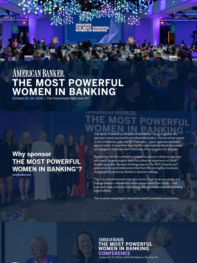 The Most Powerful Women in Banking 2024 Prospectus | PDF | Sponsor ...