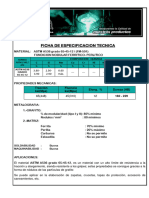 Ficha de Especificacion Tecnica Nodular Ferritico - Perlitico FM-501