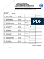 Daftar Hadir Pts Kelas Xi