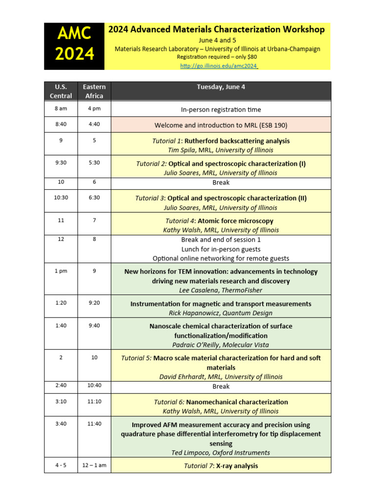 Amc2024-Program Final Cst-Eat Time Zones | Download Free PDF ...