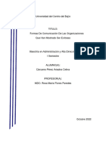 Consigna 1. Formas de Comunicación Organizacional Exitosas y Porque