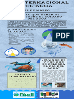 Infografía Periódico Noticia Dia Del Agua Collage Gris